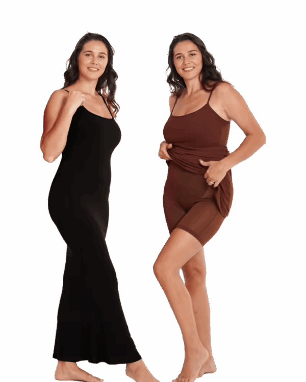 Spaghetti Straps Maxi Built-in Shapewear Dress