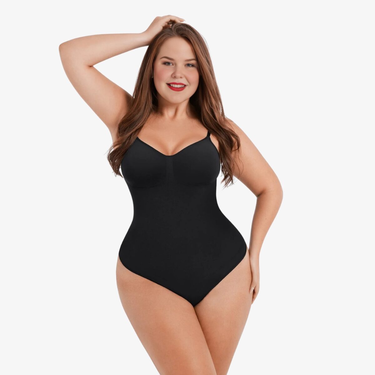 thong shapewear bodysuit black emma 1